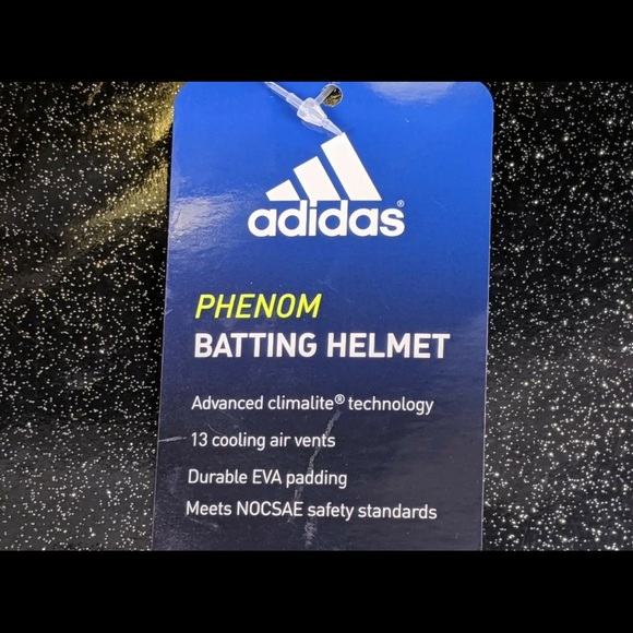 ADIDAS PHENOM GOLD BASEBALL BATTING HELMET - Picture 7 of 7